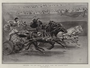 Ben-Hur, el nuevo drama en Drury Lane, la carrera de carros